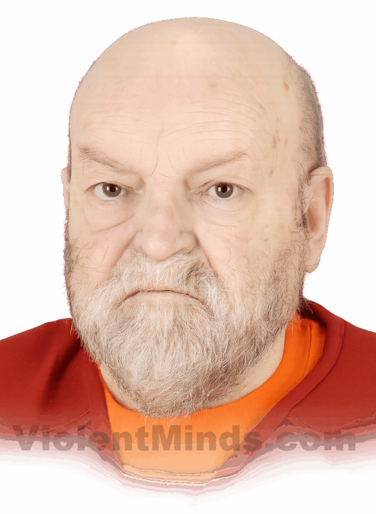 Digitally enhanced and re-rendered mugshot of John Arthur Getreu, on November 20, 2018 by the Santa Clara County Sheriff’s Office in California. Initially arrested for the 1973 murder of Leslie Marie Perlov, a 21-year-old Stanford law library employee, in 2019, he was also charged with the 1974 murder of Janet Ann Taylor, daughter of a former Stanford University athletic director.